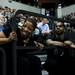 Alicia Hull and AJ Fields wait for Dion Dargin's name to be called at the Eastern Michigan University Commencement on Sunday, April 28. Daniel Brenner I AnnArbor.com